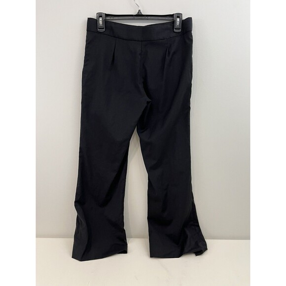 Tory Burch Wide Leg Black Wool Blend Career Pants Size 4 Bergdorf Goodman - Picture 3 of 7